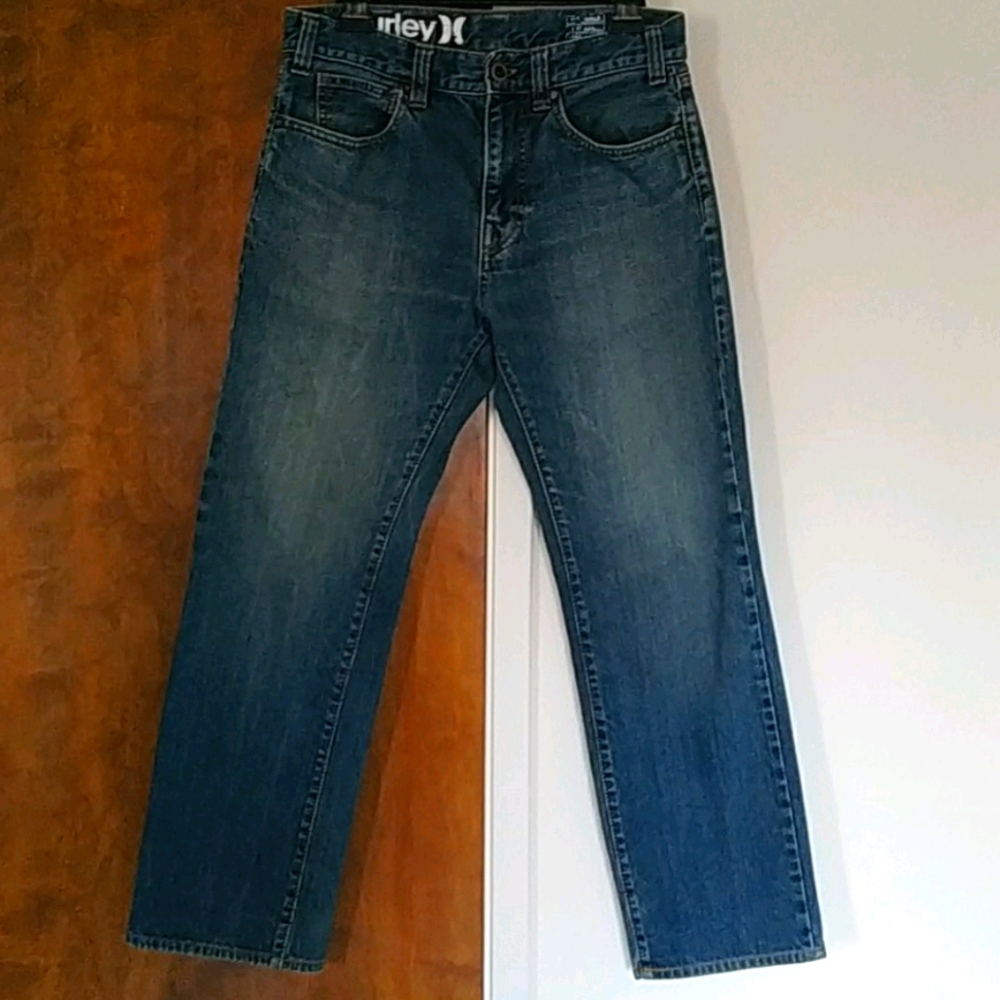 Hurley Men's Relaxed Fit Blue Jeans